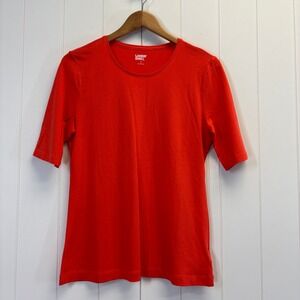 Lands End Preppy Knit Top Women Size S Everyday Classic Old Money Closet Staple
